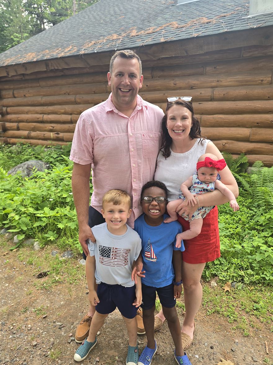 Stephen Quist with his wife Cassie and their children Tucker, Jammar, and Colette